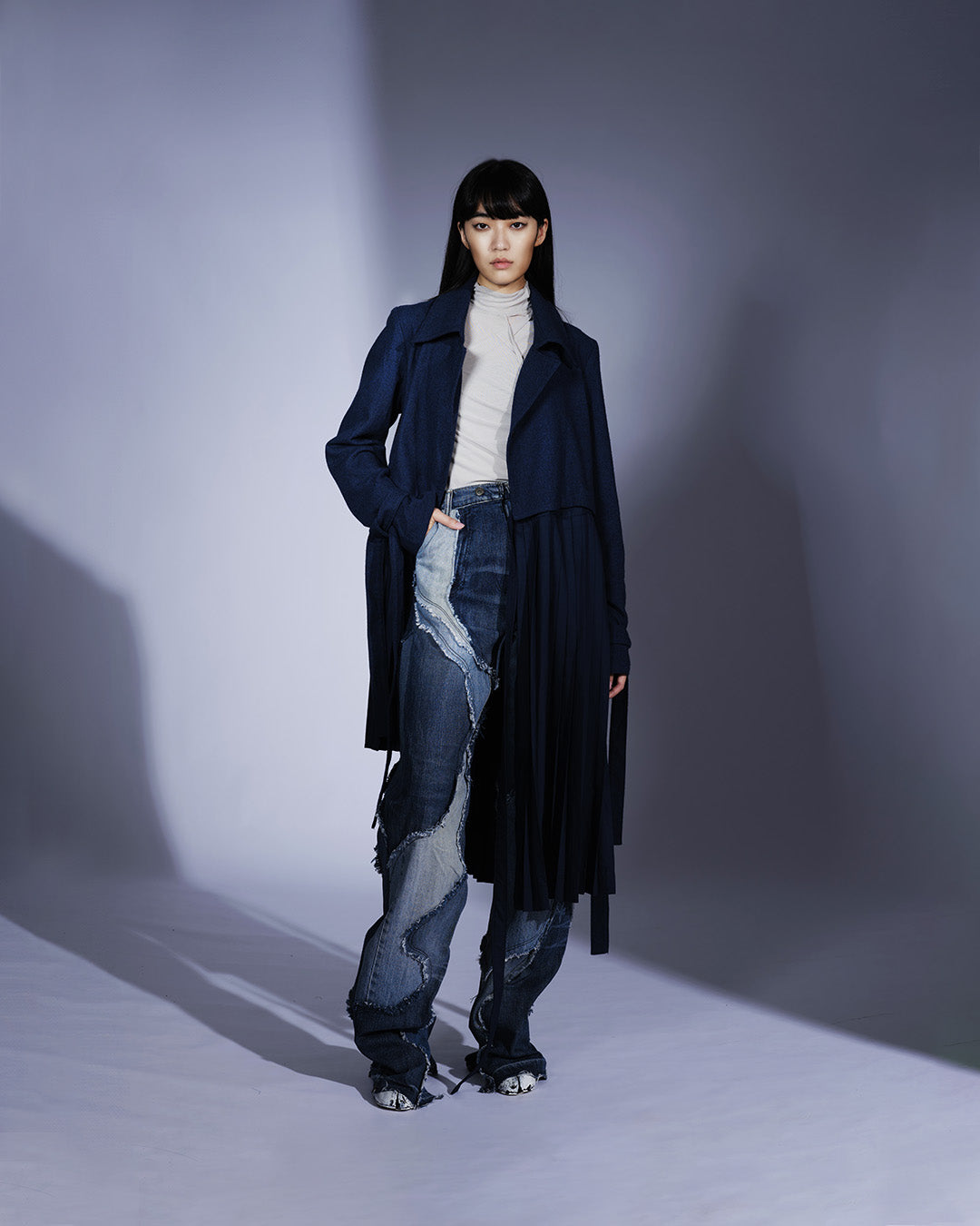 Contour Line Blue Jeans